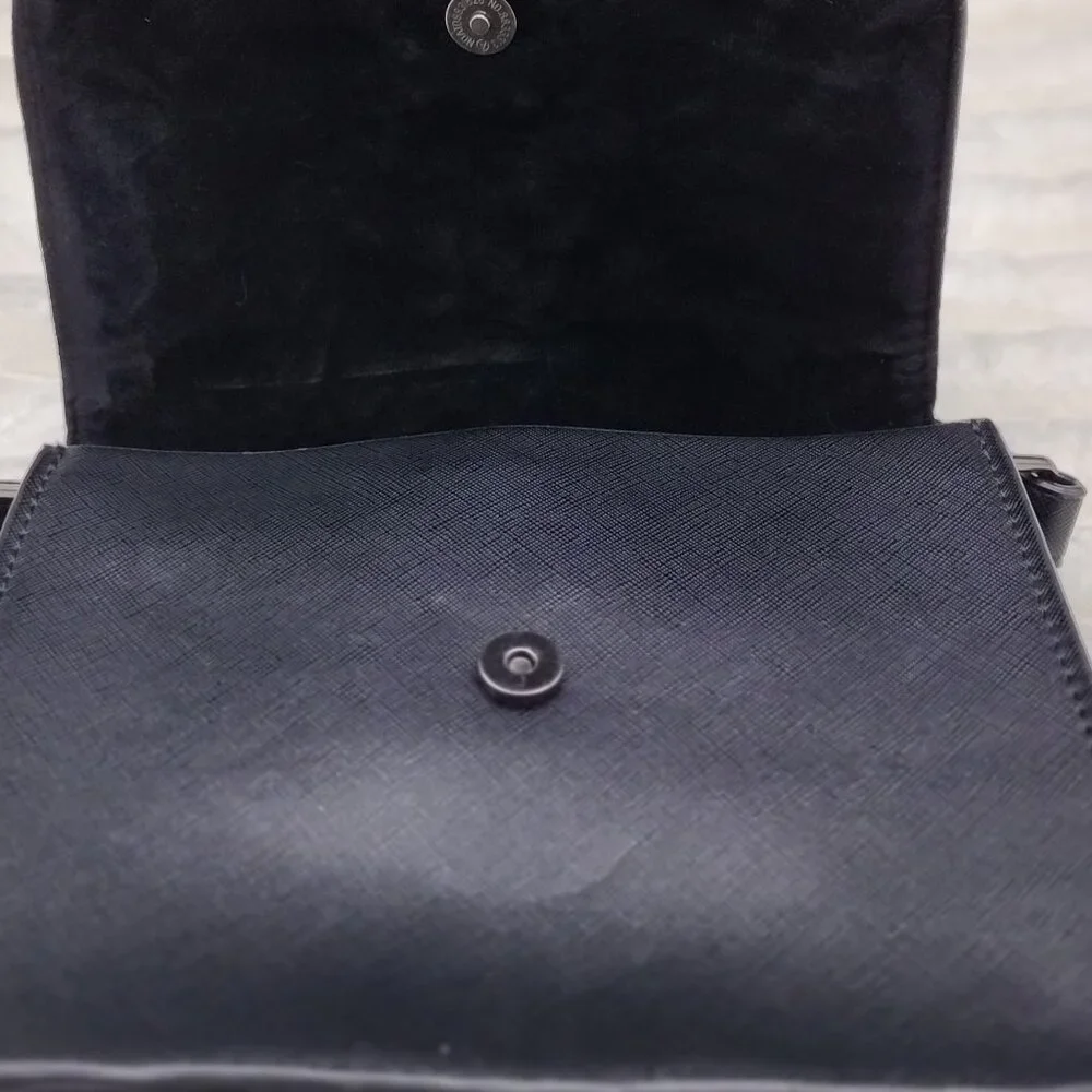 Disney Minnie Mouse Crossbody Bag | Black Saffiano Purse, Park & Streetwear - Picture 4 of 6